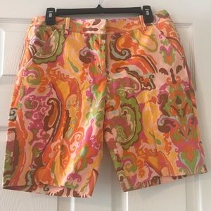 Summer paisley Bermuda shorts